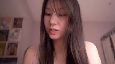 Cute Asian girl feeds hungry men ASMR solo session