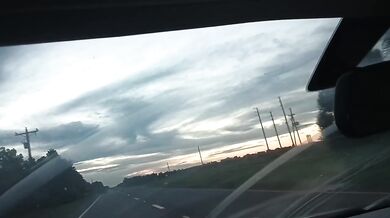 Naked beach POV driving thru hot Ebony chicks on highway