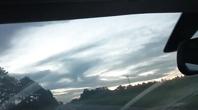 Naked beach POV driving thru hot Ebony chicks on highway