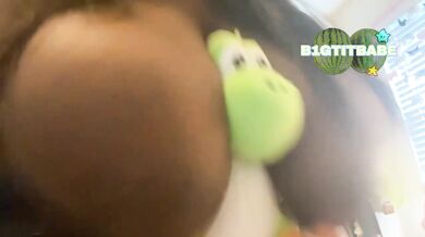 Big tits under plushie stuffed and sucked raw