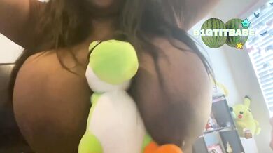 Big tits under plushie stuffed and sucked raw