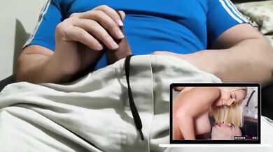 StepMom teaches cum with her mouth wants your load deep throat reaction