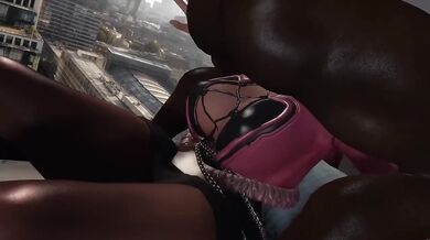 Shermie gets fucked hard in tight black stockings NTR cosplay version