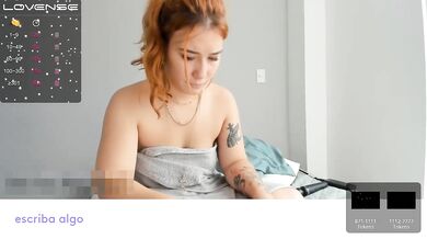 Redhead Latina gamer girl's perfect ass gets you wet and wild