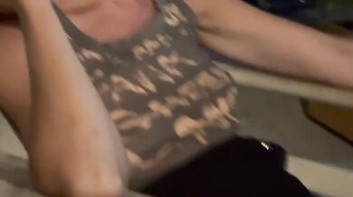 Seated bare boobies flashing sheer blouse got gawked in public restaurant