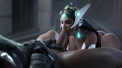 Symmetra’s 5 BBC Gangbang Blowjob Anal Drilled in 3D Overwatch Cartoon