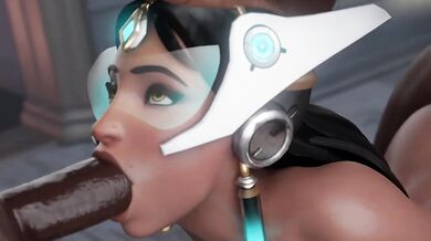 Symmetra’s 5 BBC Gangbang Blowjob Anal Drilled in 3D Overwatch Cartoon