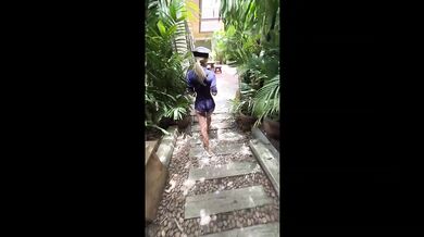 Cop gets arrested then begs for my thick cum all over her face