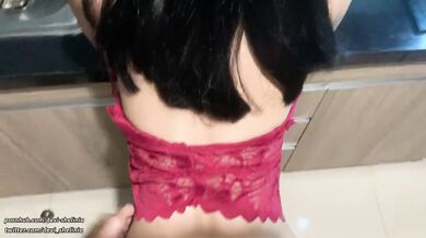 Asian Babe Teen With Perfect Body Be Fucked While She is Cook