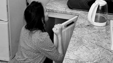My horny stepmom fucked a locksmith and then woke up. LoL
