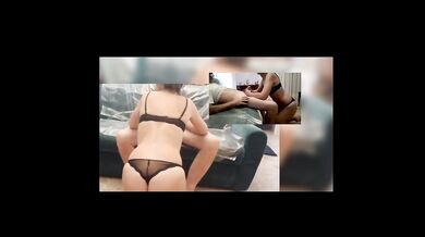 Real couple sex on the couch - first part
