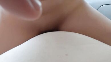 Cute Japanese Idol②Rich in-car sex in the parking lot . Pleasant large amount of Creampie.
