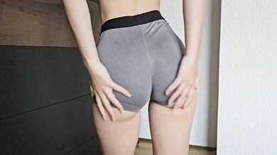 Wedgies and teasing in Nike pro shorts