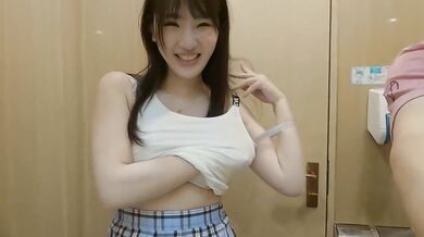 Cute Japanese Idol⑤Exposed sex in ordinary cafe. I put toys in her and made her give me a blowjob.