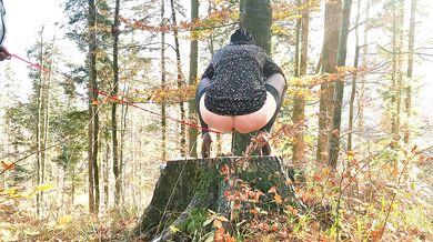 Anal Slut Pissed While Butt Plug Chokes Her MILF