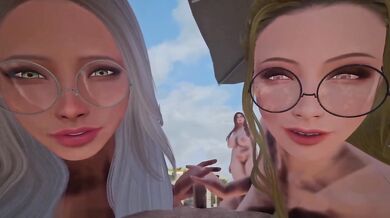 Milfs Paradise Island 3D Harem Creamie Big Tits Orgy