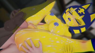 Ankha rides her step sis into the POV zone the big catgirl gets gangbanged by the furry hentai