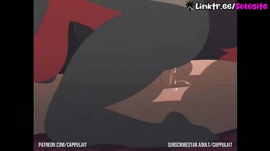Kythie's Key gets animated drip in cartoon cumshot