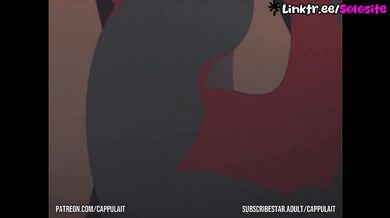 Kythie's Key gets animated drip in cartoon cumshot