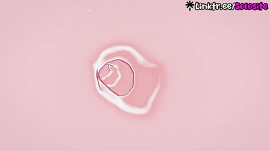 Enjoy the animated view choked with cum