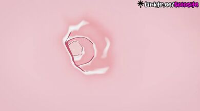 Enjoy the animated view choked with cum