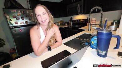 The slutty manager gets fucked and begs her coworker to breed her