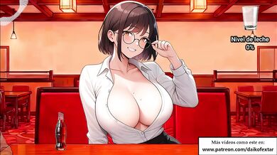 She fills your glass while you cum in front of friends spanish hentai joi