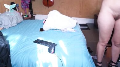 Blonde in heels takes huge cock raw hard fucking