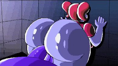 Beat banger MOD Circus Baby creampie clown fucks tight pussy raw