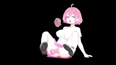 Wet cum destroyed during anime hentai gaming session