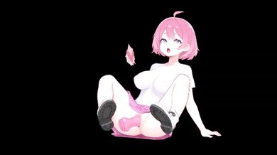 Wet cum destroyed during anime hentai gaming session