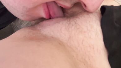 Big boobed blonde gets pounded POV while sucking his cock then gushing orgasm