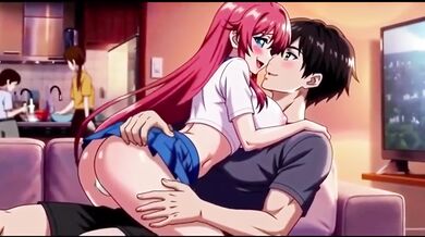Step sis creampie hot sex when parents are in kitchen