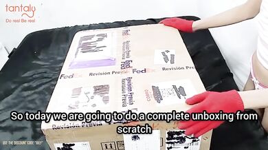 Unboxing my July code Latina colegiala gets fucked raw tight pussy
