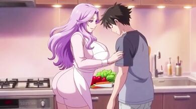 Stepmom teaches stepson special recipe turns into hot creampie sex