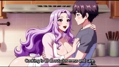 Stepmom teaches stepson special recipe turns into hot creampie sex
