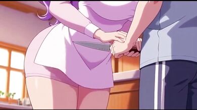 Stepmom teaches stepson special recipe turns into hot creampie sex