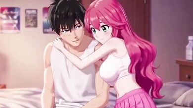Step sis destroys stepbro with her throat and creampie