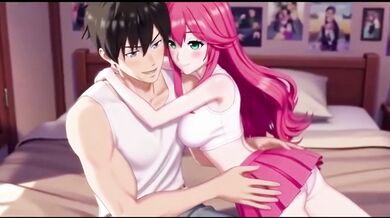 Step sis destroys stepbro with her throat and creampie