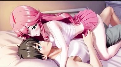 Step sis destroys stepbro with her throat and creampie