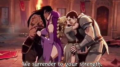 Warriors claim their hard rough sex reward with big ass milf and big dick