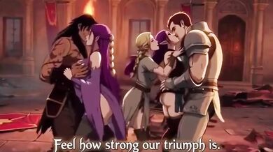 Warriors claim their hard rough sex reward with big ass milf and big dick