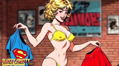 Supergirl the Slut ruins cuckold Odysseus in cartoon porn parody