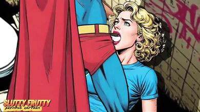 Supergirl the Slut ruins cuckold Odysseus in cartoon porn parody