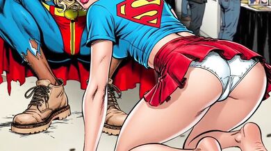 Supergirl the Slut ruins cuckold Odysseus in cartoon porn parody