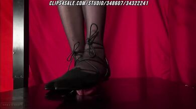 My flats destroy his pathetic cock trample two brutal cumshots full weight