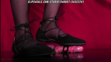 My flats destroy his pathetic cock trample two brutal cumshots full weight