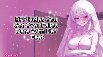 Bestie ruins date crush with foot worship and cum on soles