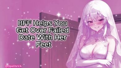 Bestie ruins date crush with foot worship and cum on soles