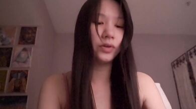 Cute Asian girl ASMR solo session destroying your ears raw